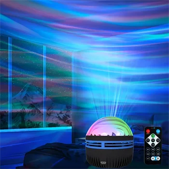 Светодиодный Ночник С Водяным Узором Звездное Небо Проектор USB-Подключаемый Красочный Пульт Дистанционного Управления Magic Bal Для Пробуждения По Ночам Для Всех 11