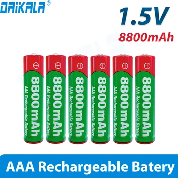 16-20 шт Батарейка AAA 1,5 В аккумуляторная батарея 8800 мАч AAA 1,5 В Новая щелочная аккумуляторная батарея для светодиодной игрушки MP3 с длительным сроком службы 12