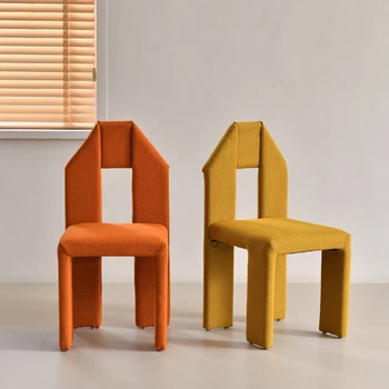 Уникальные стулья Nordic, Современная Спинка, Креативный Дизайнерский Стул для пола В помещении, Гостиная, Уличный Мебельный Салон, Мебель для гостиной с телевизором