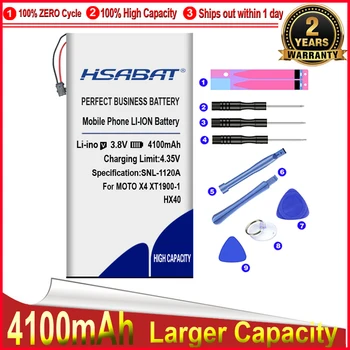 Аккумулятор HSABAT 0 Cycle 4100mAh HX40 для Motorol MOTO X4 XT1900-1 XT1900-2 XT1900-3 XT1900-4 XT1900-5 XT1900-6-7 Батарей 10