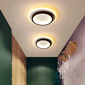 Современный скандинавский светодиодный минималистичный потолочный светильник, акриловый коридор, гостиная, столовая, Веранда, Гардеробные Потолочные светильники 9