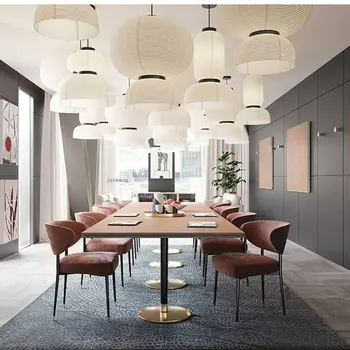 Современная мебель, обеденный стул, Минималистский Дом, Роскошная Кухня, Ресторан Nordic Ins, Креативный Стул со спинкой из кованого железа для отдыха.