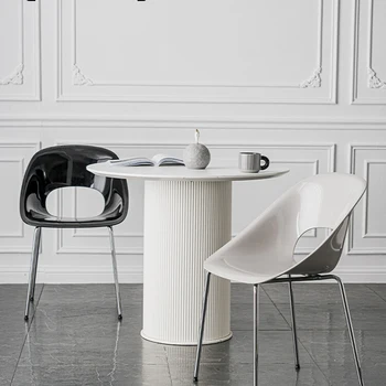 Рабочий стол, обеденный стул для отдыха, современный дизайн гостиной, Полноценный обеденный стул для гостиной, Мобильная акриловая мебель Sillas De Comedor GG 1