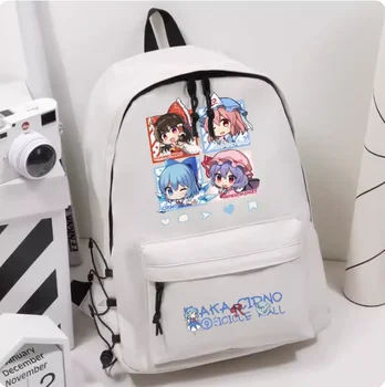 Touhou Project Hakurei Reimu Cirno Школьный рюкзак для компьютера большой емкости, повседневная сумка через плечо, студенческая сумка-мессенджер 2058 17