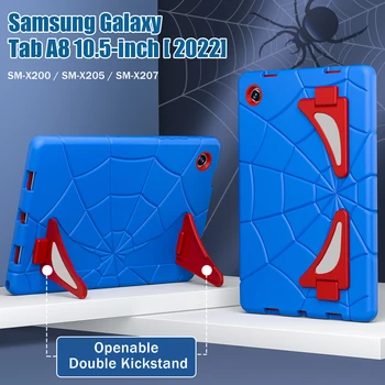 Сверхпрочный Гибридный Чехол для Samsung Galaxy Tab A8 10,5 дюймов 2021 Funda SM X200 X205 Противоударный Планшет SM-X200 SM-X205 с Подставкой