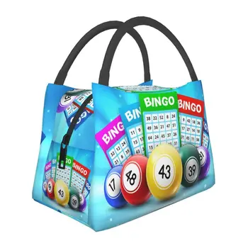 Изготовленные на заказ сумки для ланча в стиле Hot Game Bingo для мужчин и женщин, теплый ланч-бокс с изоляцией для работы, отдыха или путешествий 7