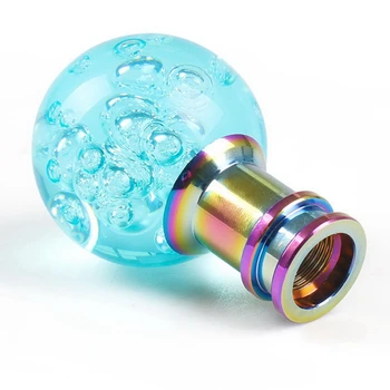 Универсальная ручка переключения передач, акриловая ручка переключения передач, ручка переключения передач с прозрачным кристаллом, светло-голубой 1