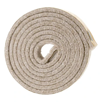 Самоклеящийся рулон из прочной войлочной ленты для твердых поверхностей (1/2 дюйма x 60 дюймов), кремово-белый