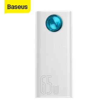 Портативное зарядное устройство Baseus 65W power bank 30000mAh PD для быстрой зарядки FCP SCP power bank, подходит для ноутбуков и планшетов Apple