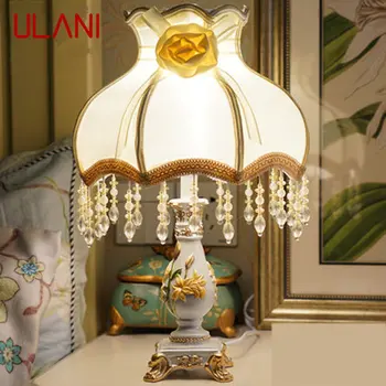 Современная настольная светодиодная лампа ULANI с затемнением, креативное настольное освещение из смолы, Современное украшение для дома, прикроватной тумбочки в супружеской комнате 15