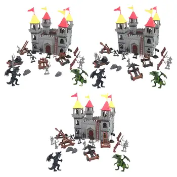 Игровой набор Men Battle (19шт) - Роскошный набор игрушек включает солдатиков, аксессуары Drangons 3