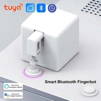 Tuya Fingerbot Кнопочный Толкатель Bluetooth Пальчиковый Робот Умный Дом Приложение Smart Life Автоматическое Переключение Голосового Управления Alexa Google Home 20