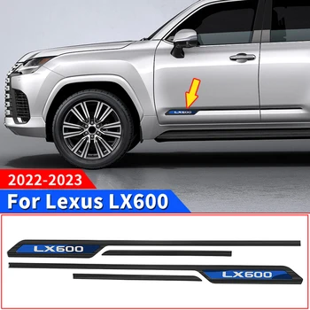 Для 2022 2023 Lexus Lx600 Комплект дверей и линии талии Хромированная декоративная паста LX 600 Обновленные внешние аксессуары Модификация кузова 12