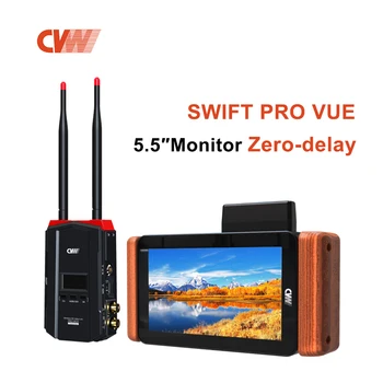 Беспроводная система передачи CVW SWIFT PRO VUE с нулевой задержкой 200 м с 5,5-дюймовой камерой DSLR Field Monitor 800 PRO Transmitter 22