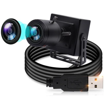 ELP Ultra HD 4K Бесплатный Драйвер IMX317 MJPEG 30 кадров в секунду OTG UVC Mini USB 2.0 Веб-камера с Варифокальным Объективом 2,8-12 мм