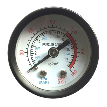 Манометр воздушного компрессора Манометр пневматической гидравлической жидкости 0-180PSI 21