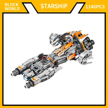 1146 шт. модель самолета, строительный пластиковый космический корабль, набор кирпичей, военный космический корабль, игрушка в подарок для мальчиков 10