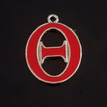 Высококачественная металлическая подвеска с красным греческим алфавитом, памятные украшения на заказ 8