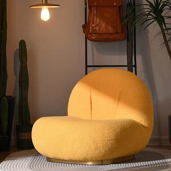 Стулья для гостиной Mordern Design Диван Nordic Дизайнерские Роскошные Кресла для отдыха с одной вращающейся спинкой Кресла Sillas Офисная комната