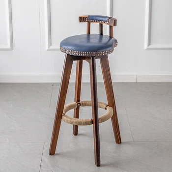 Дизайнерские барные стулья в скандинавском стиле для столовой, деревянные высокие уличные роскошные барные стулья для кухни, гостиной, мебели Barkrukken SR50BC