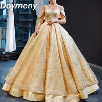 Женское элегантное кружевное свадебное платье Doymeny для невесты с открытыми плечами, бальное платье, свадебные платья по индивидуальному заказу 20