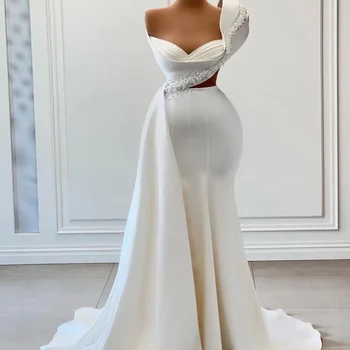 Serendipity Атласное летнее платье трапециевидной формы длиной до пола для официальных мероприятий, Элегантное вечернее платье с бисером, свадебное платье для женщин 2023 г. 19
