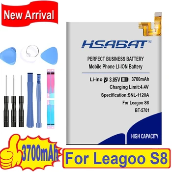 100% Оригинальный аккумулятор HSABAT 3700 мАч BT-5701 для Leagoo S8 12