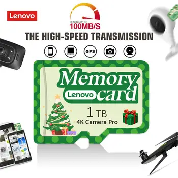 Высокоскоростная Карта Памяти Lenovo U3 A1 V30 Class 10 Micro Card 128 ГБ 1 ТБ 2 ТБ SD TF Карта С Адаптером Для Nintendo Switch Cam PC 12