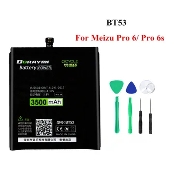 Высококачественный Аккумулятор DORAYMI BT53 для Meizu Pro 6 M570M M570Q M570H Замена Батареек Мобильного Телефона Bateria + Инструменты 13