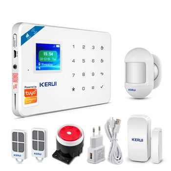 KERUI W181 Tuya Умная домашняя сигнализация Беспроводная GSM охранная сигнализация с детектором движения Противоугонная WiFi GSM сигнализация 10