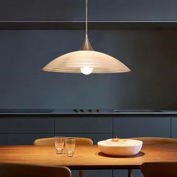 Подвесной светильник из скандинавского белого стекла modern simple диаметром 30/40 см, подвесной светильник для ресторана, кафе, кухни, бара 21