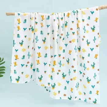 Ins взрывоопасное оберточное полотенце для новорожденных, хлопковое пеленальное полотенце, двухслойное мультяшное детское одеяло, хлопковая обертка для новорожденных 21