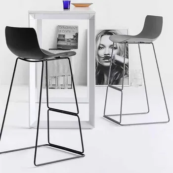 Высокие современные стулья для спален, дизайнерский барный стул для отдыха на открытом воздухе, садовая пластиковая мебель Taburete Alto для дома