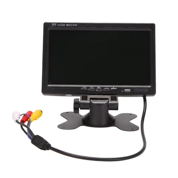 12 В-24 В 7-дюймовый цветной HD-монитор TFT LCD для автомобильного видеонаблюдения, камера заднего вида, Резервная камера заднего вида, Автомобильные электронные аксессуары
