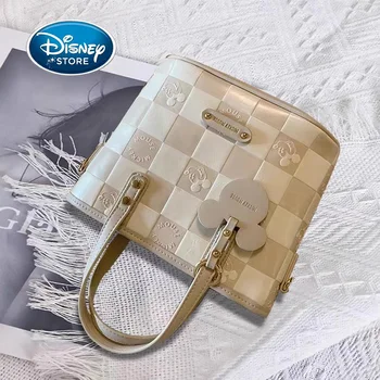 Женская сумка-тоут из искусственной кожи Disney с Микки Маусом, сумка через плечо из искусственной кожи, школьный офисный рюкзак на плечо, сумки, ранец 22
