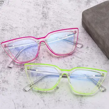 Очки TR90 Компьютерные очки Женские очки с защитой от ультрафиолета, очки с синим светом, оправа для кошачьих глаз без рецепта 16