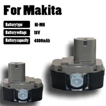 Для Makita 18V 4800mAh Ni-MH Аккумуляторная Батарея PA12 PA14 PA09 PA18 Подходит 9100 1220 1420 1435 6270D 6280D 12