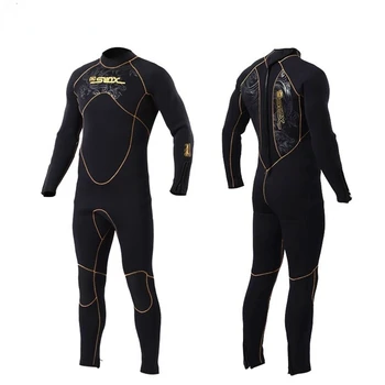 SLINX 5 мм Мужской зимний гидрокостюм для всего тела, водолазный костюм с неопреновой флисовой подкладкой, цельные купальники для подводного плавания, серфинга, триатлона