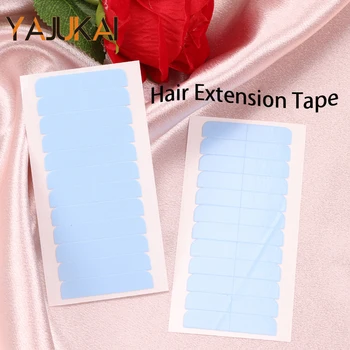 Лента для наращивания волос 4x0,8 см, синяя водонепроницаемая клейкая лента для кружевных париков, Двусторонняя невидимая лента Ultra Hold 5