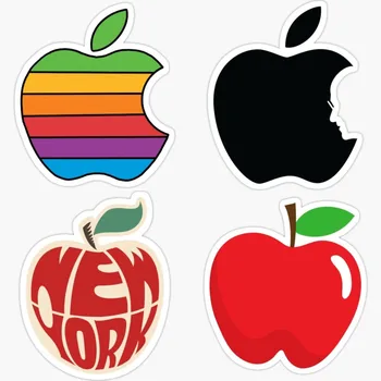 Наклейка Apple на ноутбук, ретро-логотип 80-х годов для Windows, легковых автомобилей, грузовиков, ящиков для инструментов, ноутбуков, MacBook 22