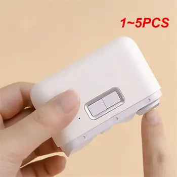 1 ~ 5ШТ Электрическая машинка для стрижки ногтей Xiaolang 2в1, полировальный USB перезаряжаемый триммер для ногтей, автоматический резак для ногтей с подсветкой для