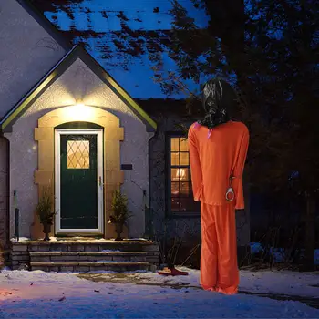 Страшная тюремная форма на Хэллоуин, костюмы заключенных для косплея, сцена на кладбище 13