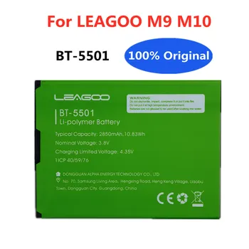 Новый Высококачественный Аккумулятор BT5501 Для LEAGOO M9 M 9 M10 M 10 BT-5501 2850mAh Подлинный Аккумулятор Мобильного Телефона Batteria 17