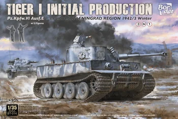 BORDER BT-014 1/35 Tiger Tank Начальная версия 3в1 с набором моделей солдатских стволов для военной модели DIY 16