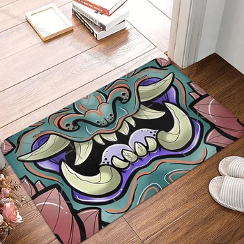 Противоскользящий коврик для ванной Oni Face Ковер для прихожей, коврик для входной двери, домашний декоративный коврик 3