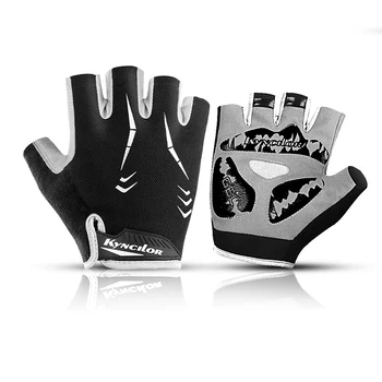Мужские велосипедные перчатки с полупальцами, дышащие противоскользящие Перчатки для спортивной езды, велосипедные перчатки с противоударными накладками 21