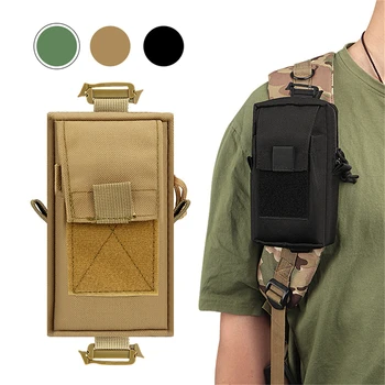 Тактический плечевой ремень, сумки для мелочей для рюкзака, набор аксессуаров, ключ, фонарик, чехол для телефона, сумка для инструментов Molle EDC для кемпинга на открытом воздухе