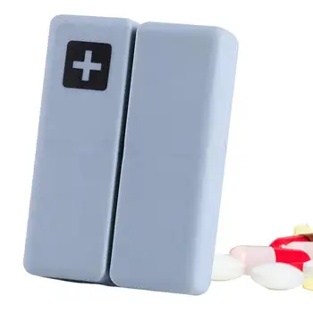 Складной дорожный органайзер для таблеток, магнитный футляр для таблеток, переносная коробка для таблеток на 7 дней в неделю для хранения рыбьего жира в сумочке. 6