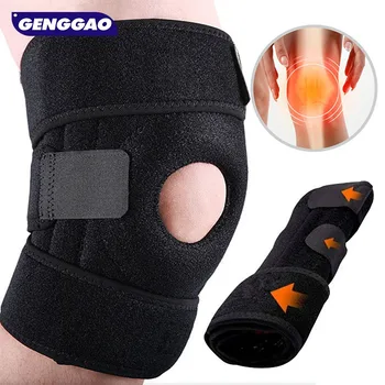 1 шт. Регулируемая компрессионная накладка для коленной чашечки, поддерживающая сухожилия, бандаж на рукав для мужчин и женщин -Боль при артрите, восстановление после травм, бег 11