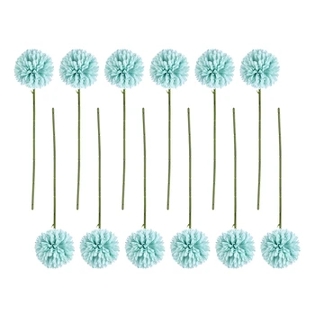 Шьет-Шелковые Цветы, Букет из цветов в виде одуванчика, Поддельные Цветы из искусственных шариковых хризантем для домашнего сада, свадебный декор 14